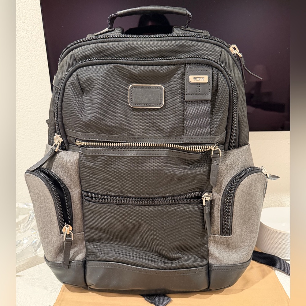Tumi Black and Gray Backpack